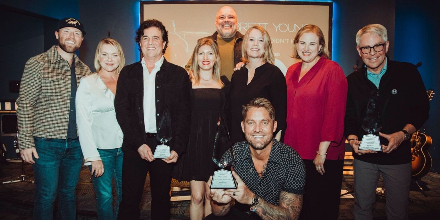 RIAA Honors Brett Young at Diamond Celebration  Image