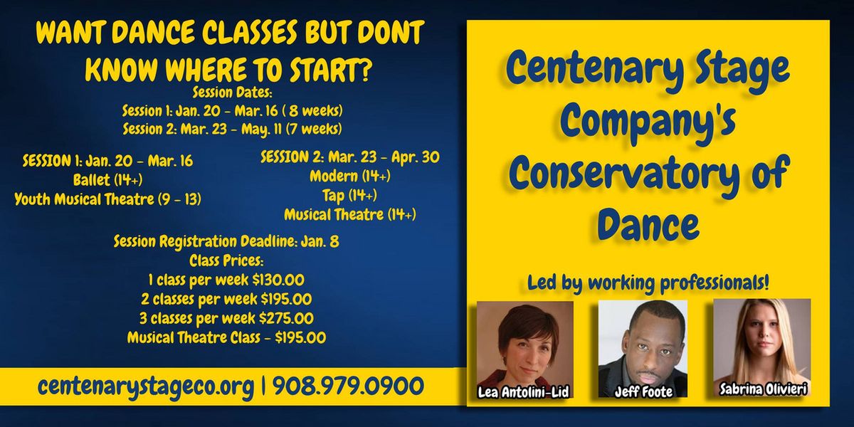 Centenary Stage Company Opens Registration for the 2026 Conservatory of Dance
