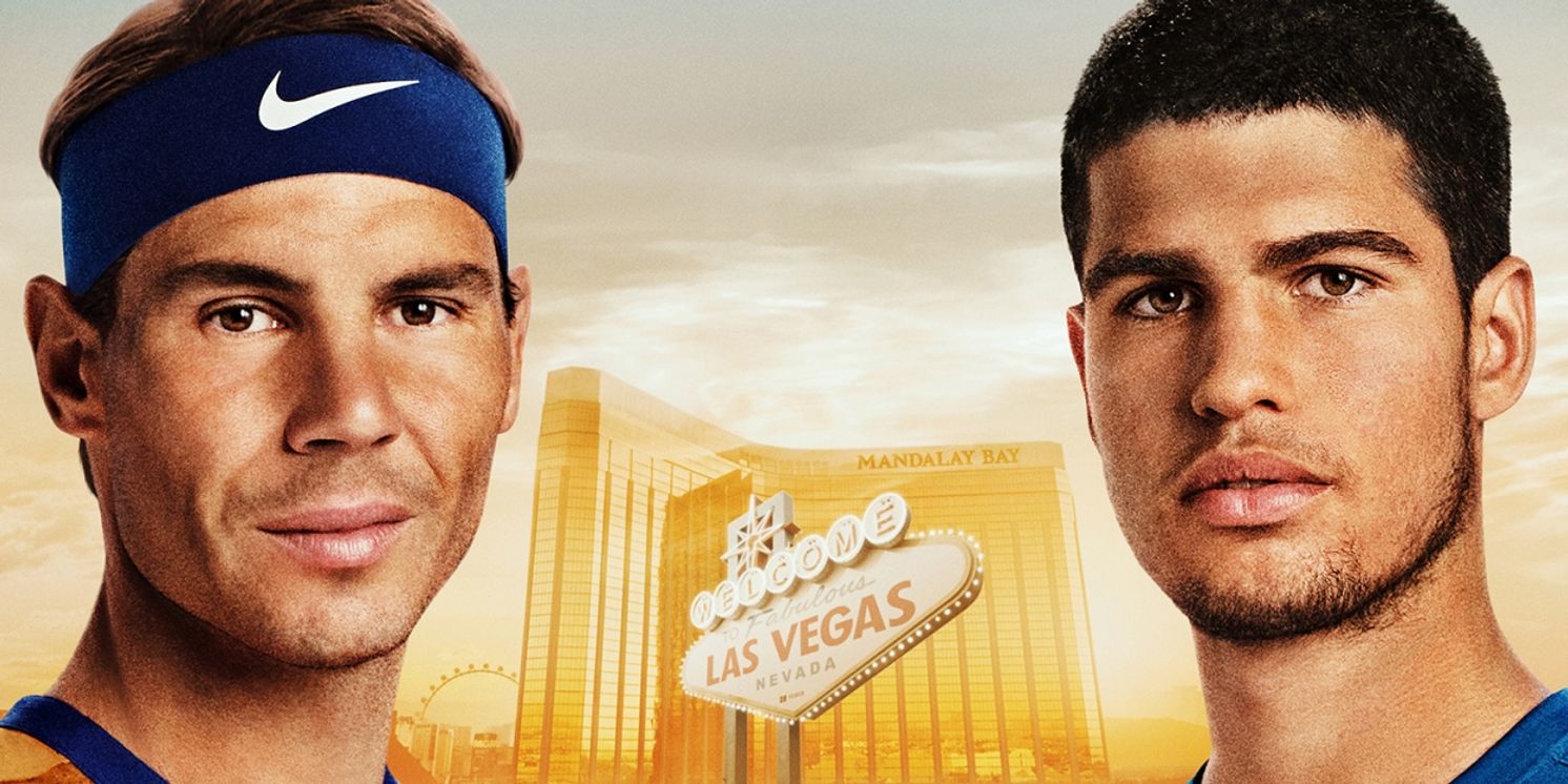 Rafael Nadal & Carlos Alcaraz Will Face Off At The Netflix Slam in March  Image