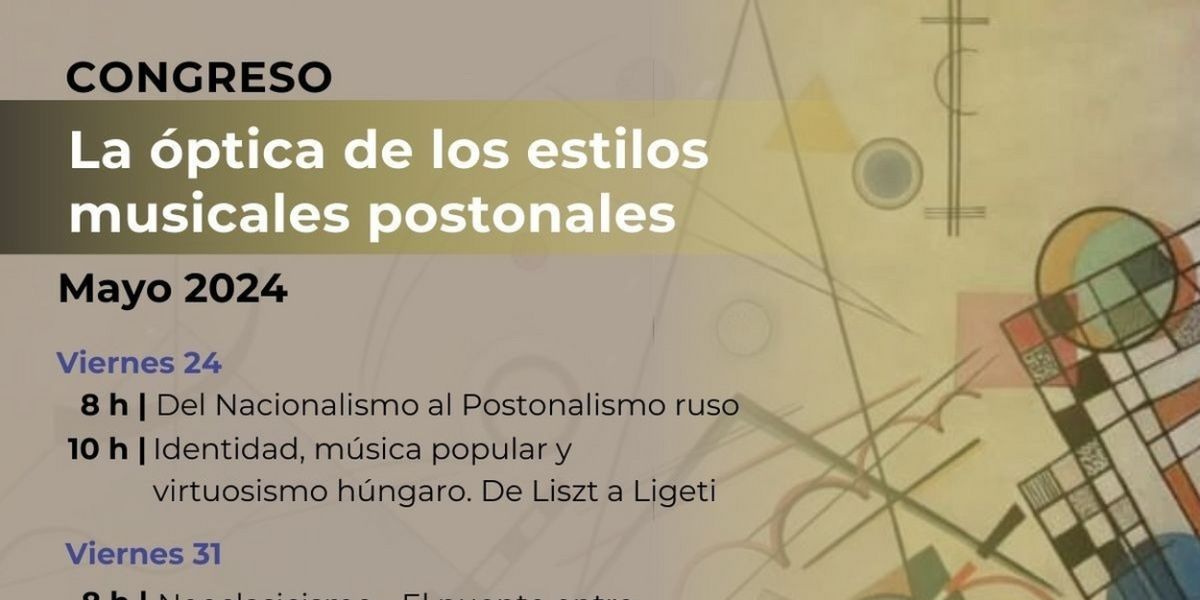 Realizarán El Congreso La óptica De Los Estilos Musicales Postonales En El Conservatorio Nacional De Música