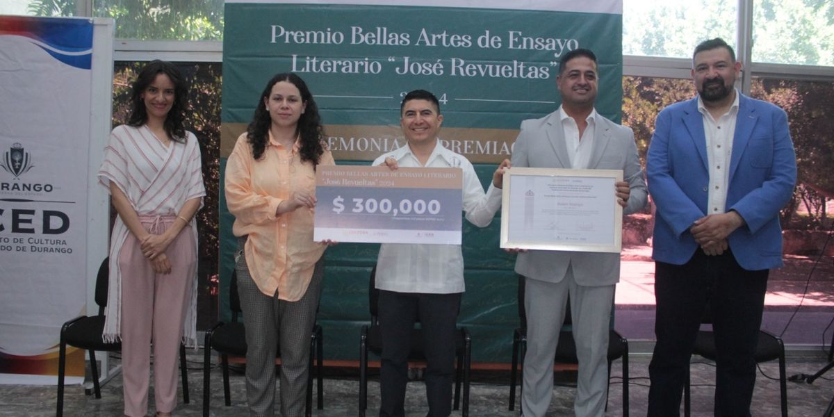 Recibe Balam Rodrigo El Premio Bellas Artes De Ensayo Literario “José Revueltas” 2024 Por Su Obra Kraken