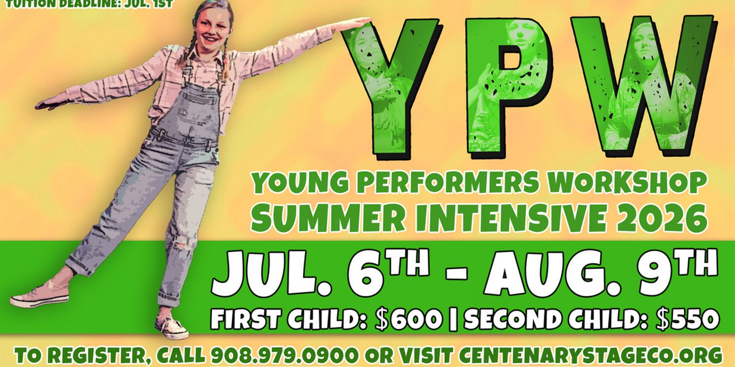 Registration Opens for YPW 2026 Summer Intensive at Centenary Stage Co.  Image