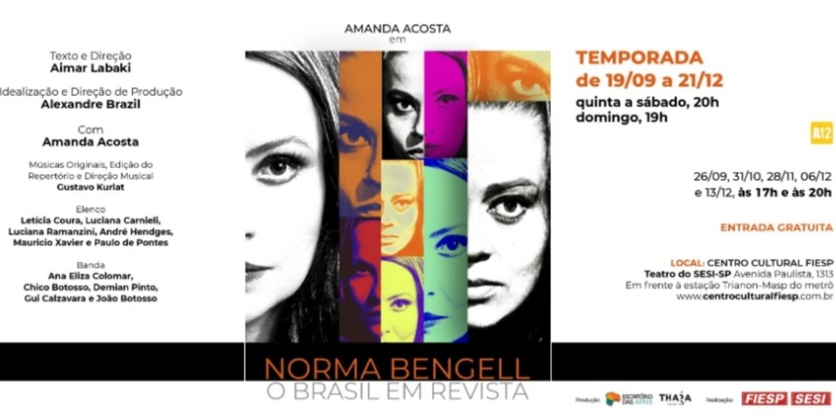 La Bengell Shines Again in NORMA BENGELL, O BRASIL EM REVISTA