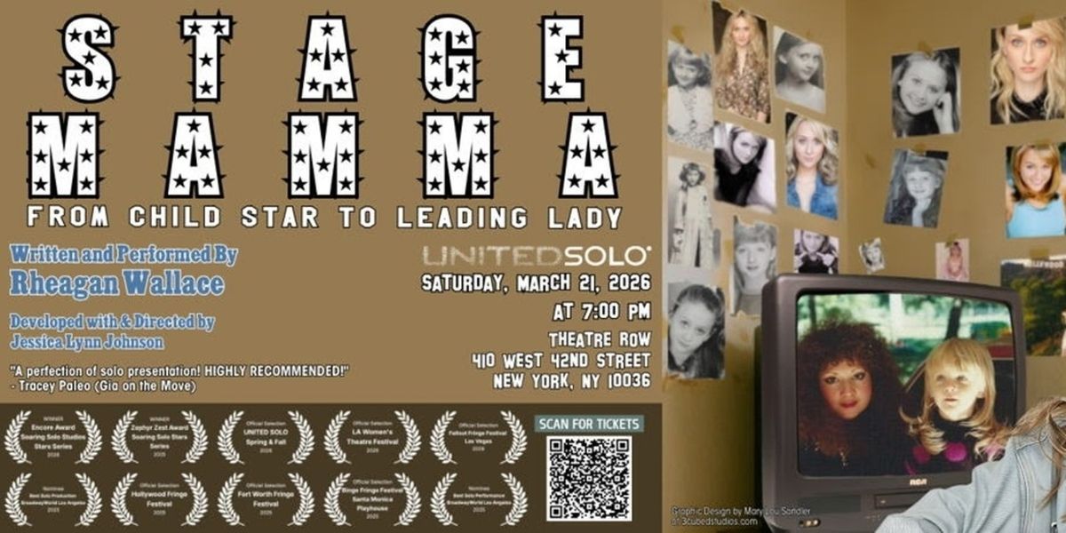 Rheagan Wallace's STAGE MAMMA Will Make New York Premiere at United Solo Festival