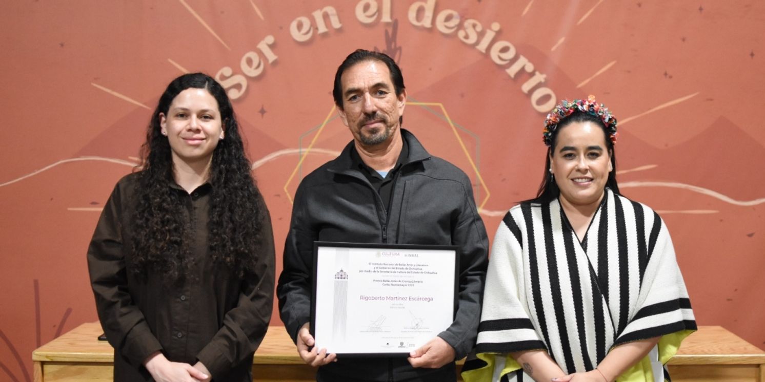 Rigoberto Martínez Escárcega Recibió El Premio Bellas Artes De Crónica Literaria Carlos Montemayor 2023  Image