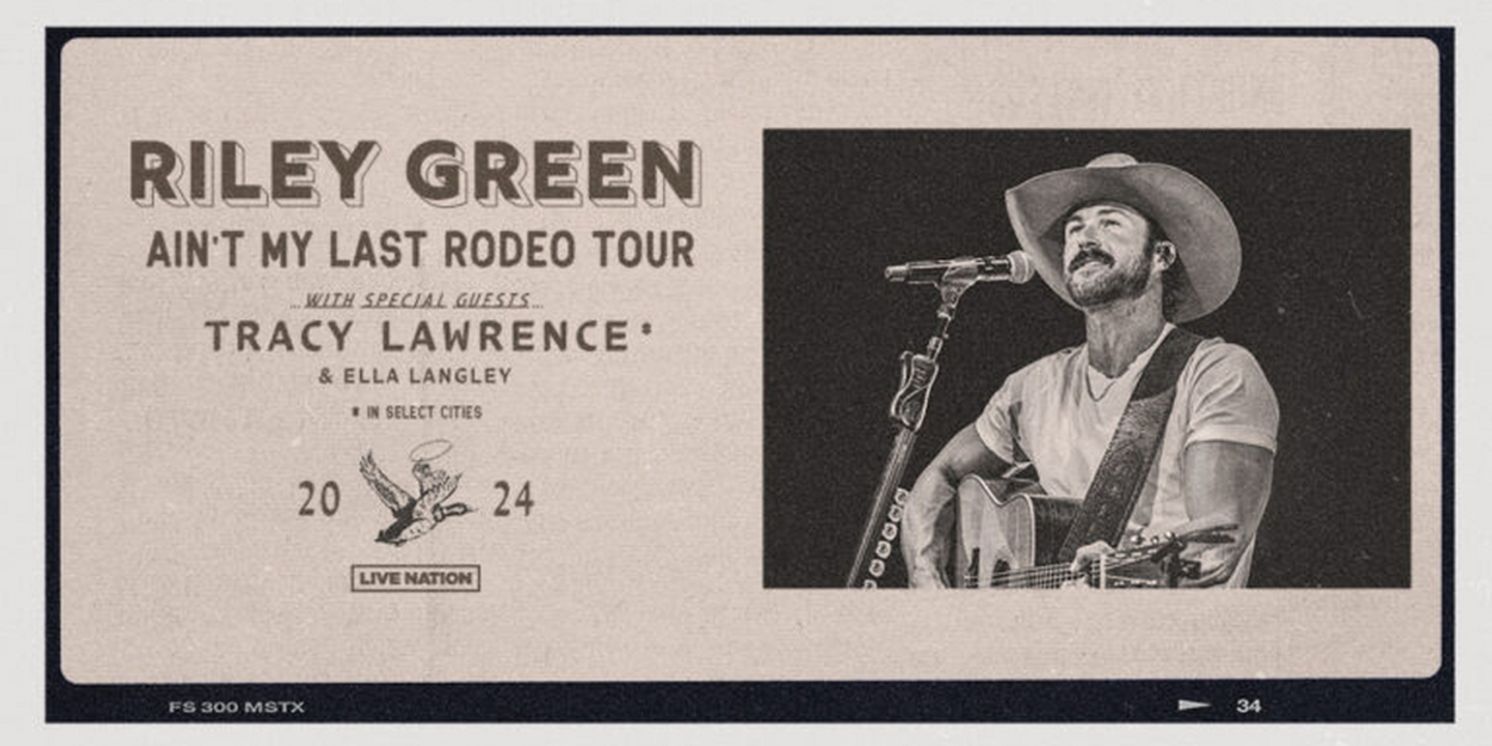 Riley Green Announces 2024 'Ain't My Last Rodeo Tour'  Image