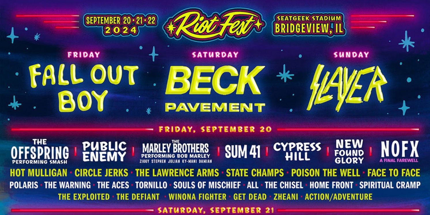 Riot Fest Details 2024 Single Day Band Lineup  Image