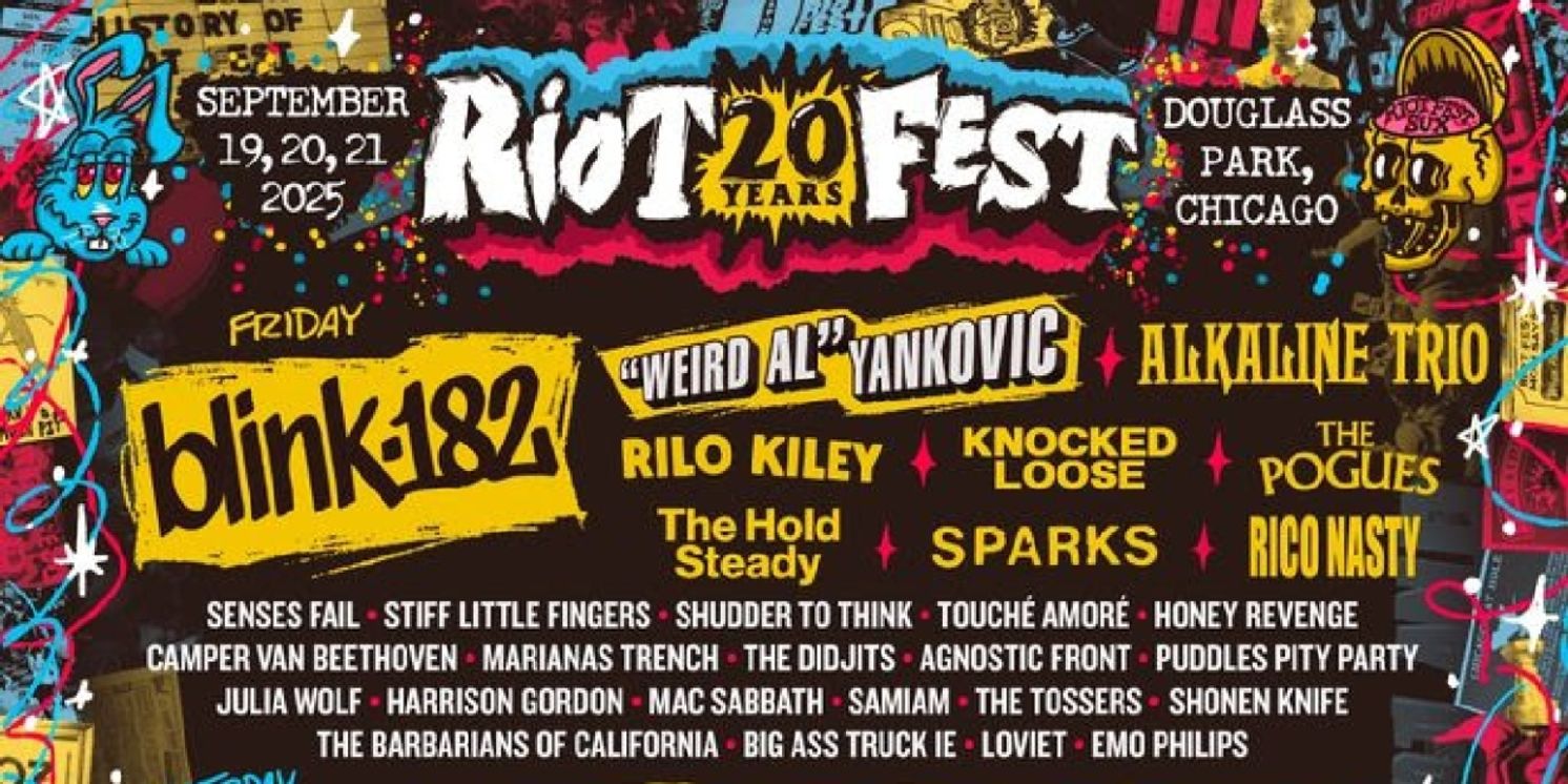 Riot Fest Unveils Daily Lineups for 20th Anniversary  Image
