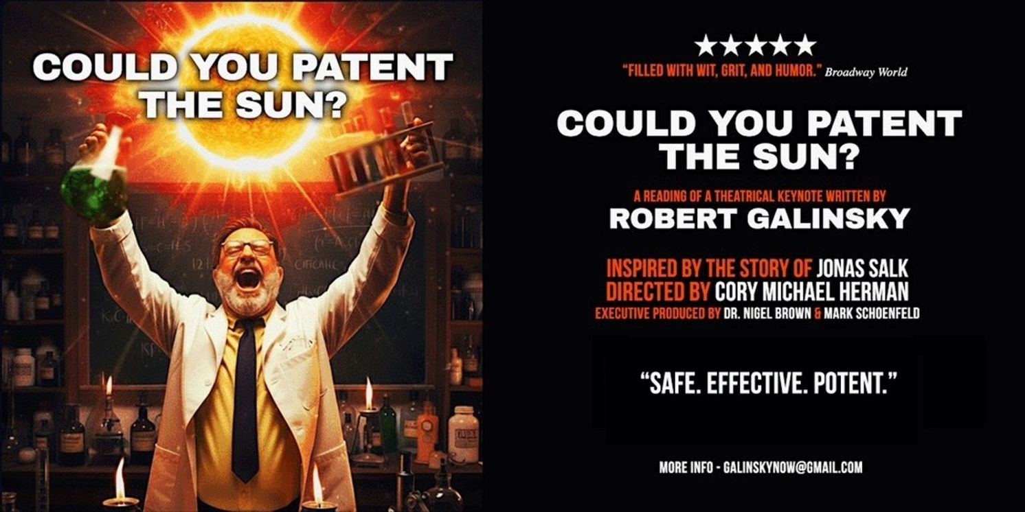 Robert Galinsky to Bring COULD YOU PATENT THE SUN? to Tompkins Square New York Public Library  Image