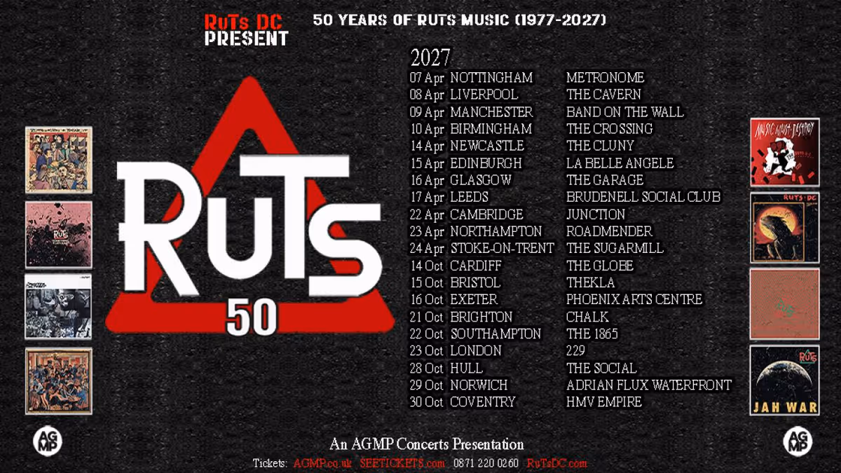 Ruts Dc to Launch 2027 UK Tour Starting April 7
