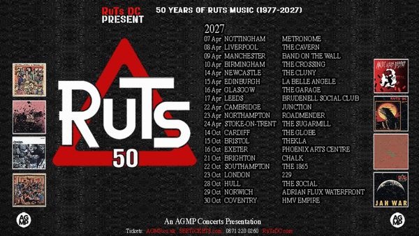 Ruts Dc to Launch 2027 UK Tour Starting April 7