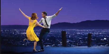 Ryan Gosling's Infamous 'La La Hand' Finally Gets Fixed in LA LA LAND 10th Anniversary Pos Photo