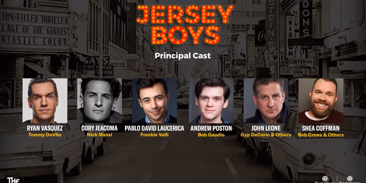 Ryan Vasquez, Pablo David Laucerica, and More Will Lead JERSEY BOYS at the Muny