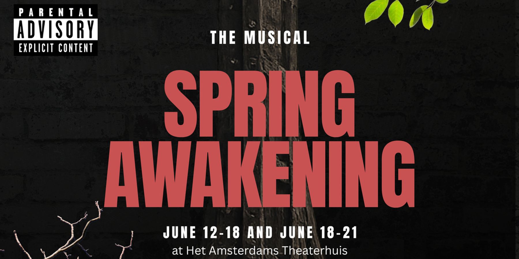SPRING AWAKENING to be Presented at Het Amsterdams Theaterhuis
