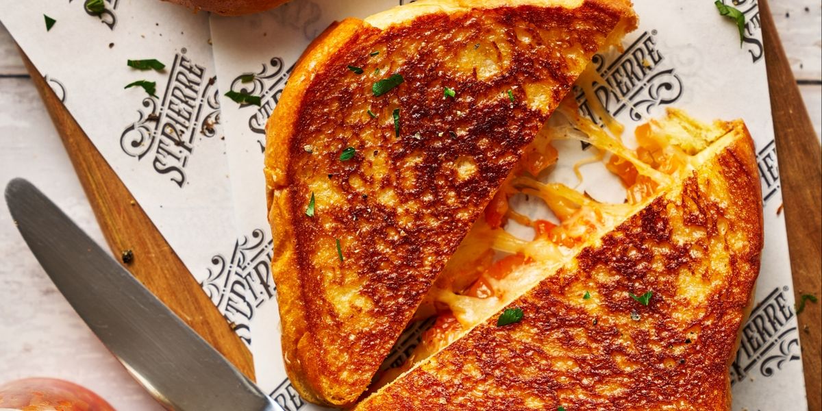 ST PIERRE'S BRIOCHE for National Grilled Cheese Day on 4/12