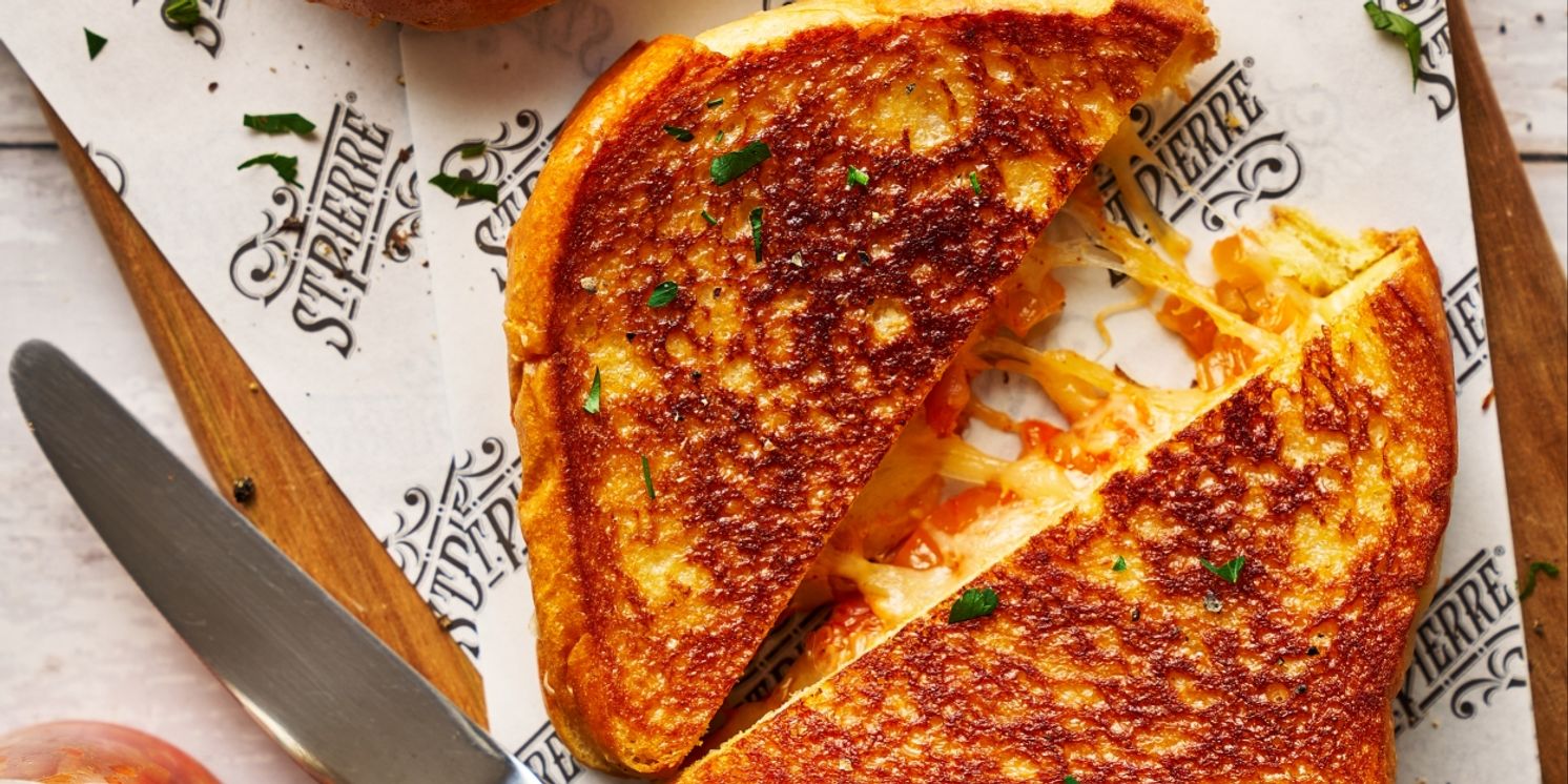 ST PIERRE'S BRIOCHE for National Grilled Cheese Day on 4/12  Image