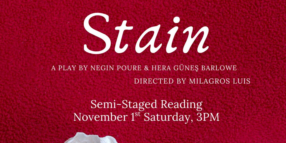 One-Time-Only Semi-Staged Reading Of STAIN To Be Presented At The Tank