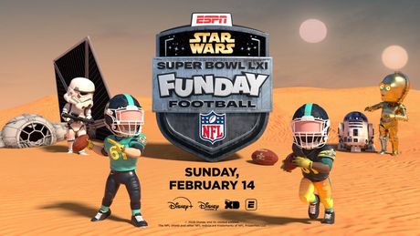 STAR WARS FUNDAY FOOTBALL to Present Animated Super Bowl LXI Photo