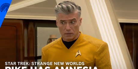 STRANGE NEW WORLDS Clip: Pike Wakes With Amnesia and a Mystery Watcher Photo