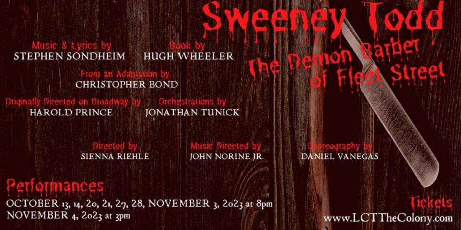 SWEENEY TODD Comes to Lakeside Community Theatre in October  Image
