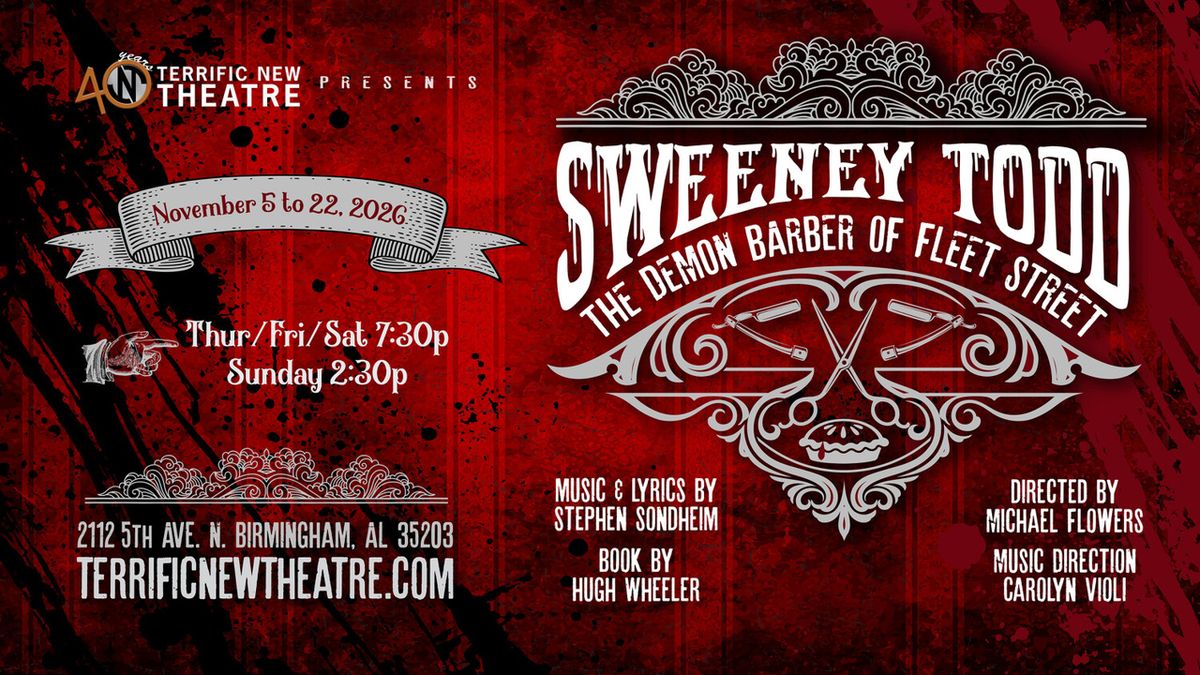 SWEENEY TODD: THE DEMON BARBER OF FLEET STREET to Open at Terrific New Theatre