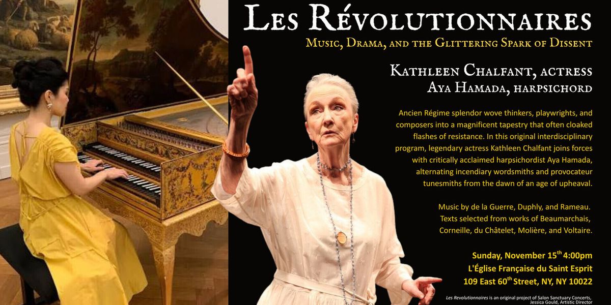 Salon Sanctuary Concerts to Present Kathleen Chalfant in LES REVOLUTIONNAIRES