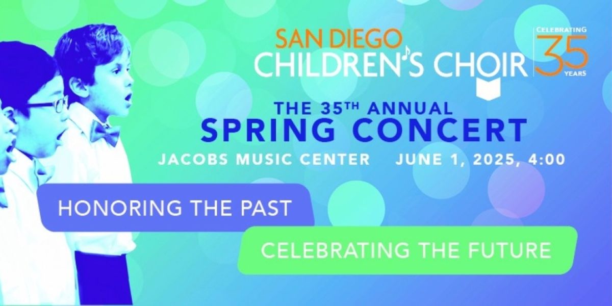 San Diego Children's Choir Will Host 35th Anniversary Concert
