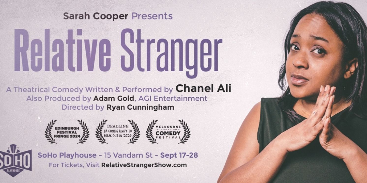 Sarah Cooper to Present CHANEL ALI: RELATIVE STRANGER at SoHo Playhouse  Image