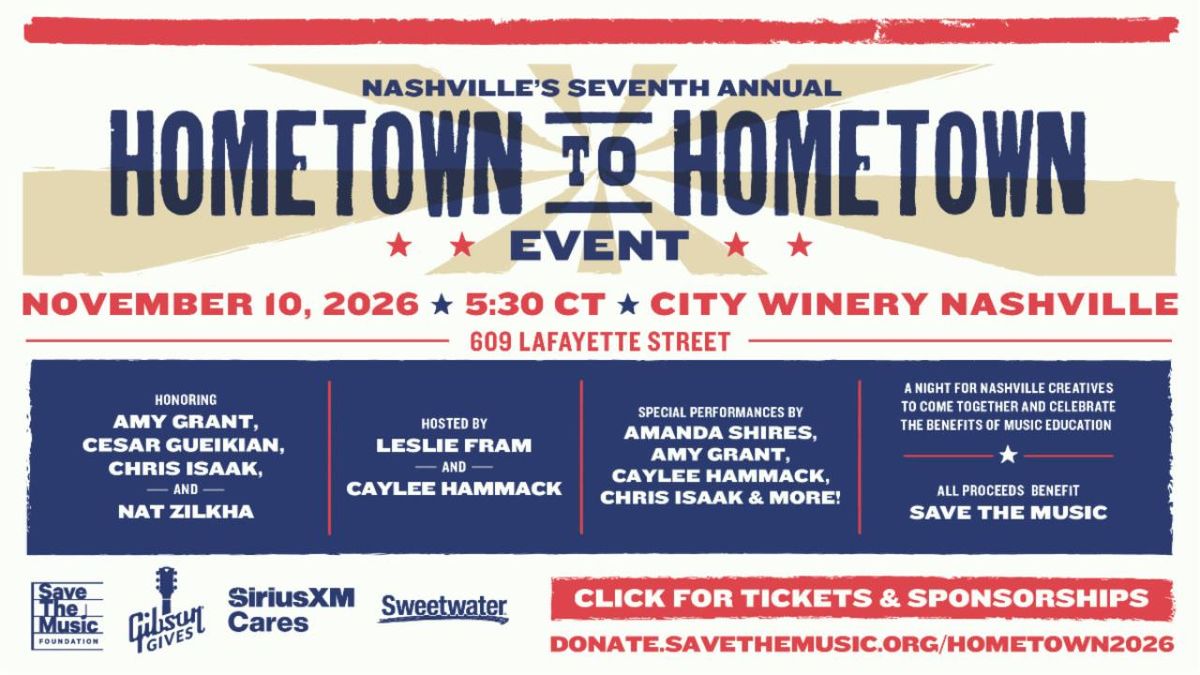 Save The Music to Host 7th Annual Hometown to Hometown Fundraiser