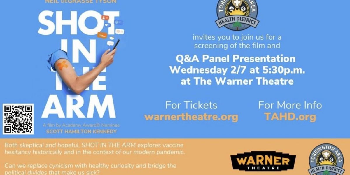 Screening of SHOT IN THE ARM Comes to the Warner in February
