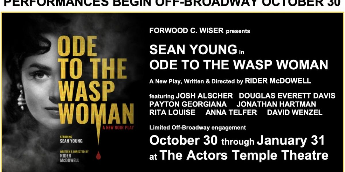 Sean Young Will Make New York Stage Debut in ODE TO THE WASP WOMAN Off-Broadway