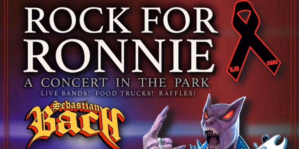 Sebastian Bach to Headline ROCK FOR RONNIE Concert in the Park