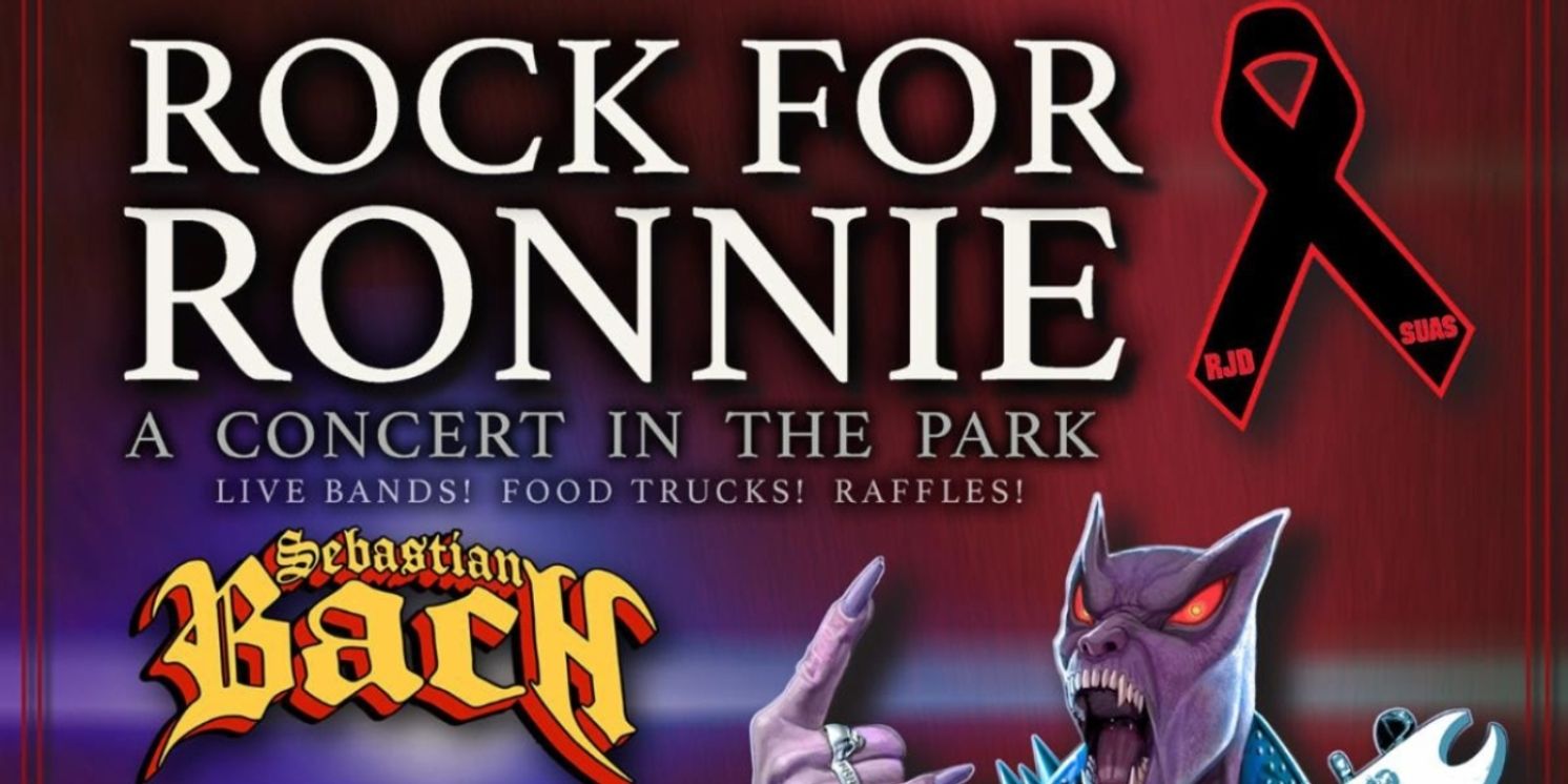Sebastian Bach to Headline ROCK FOR RONNIE Concert in the Park  Image