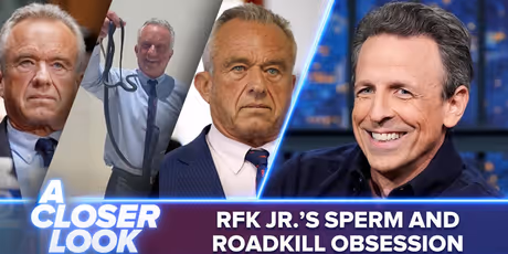 Seth Meyers Skewers RFK Jr.'s Sperm Count Fixation and Roadkill Habit Photo