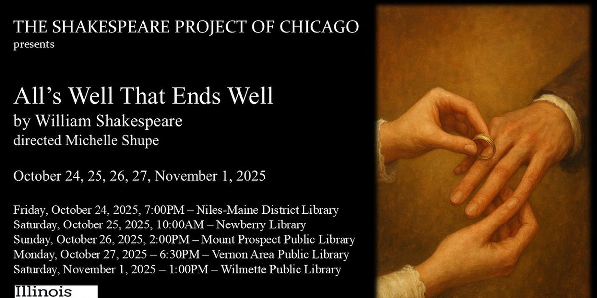 ALL'S WELL THAT ENDS WELL to Open Shakespeare Project Of Chicago 31st Season