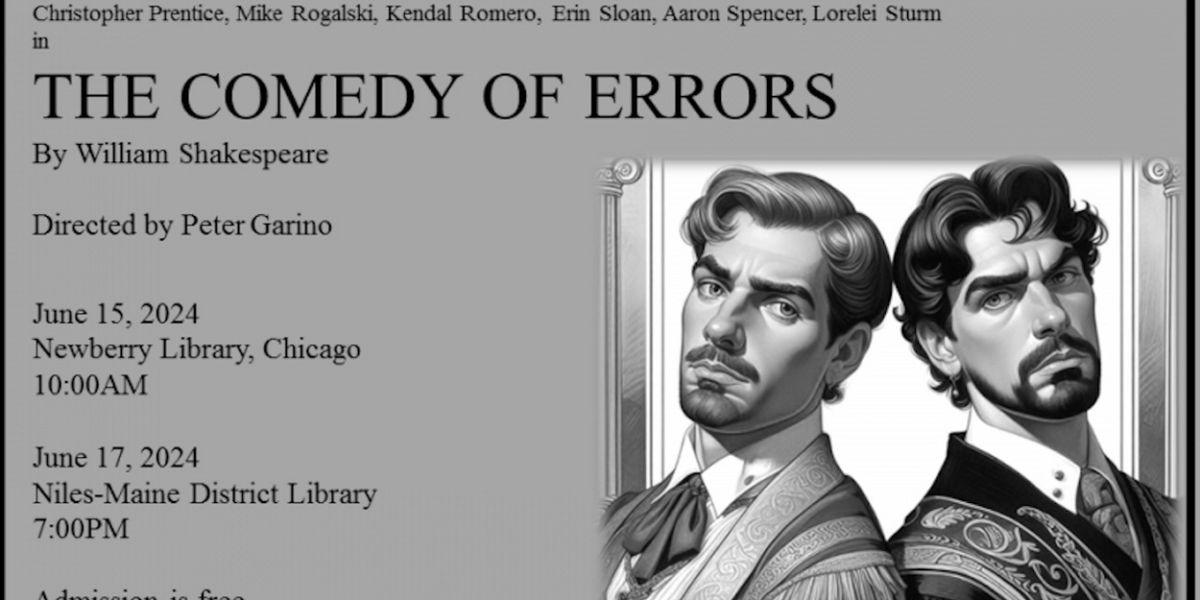 Shakespeare Project Of Chicago Will Perform THE COMEDY OF ERRORS