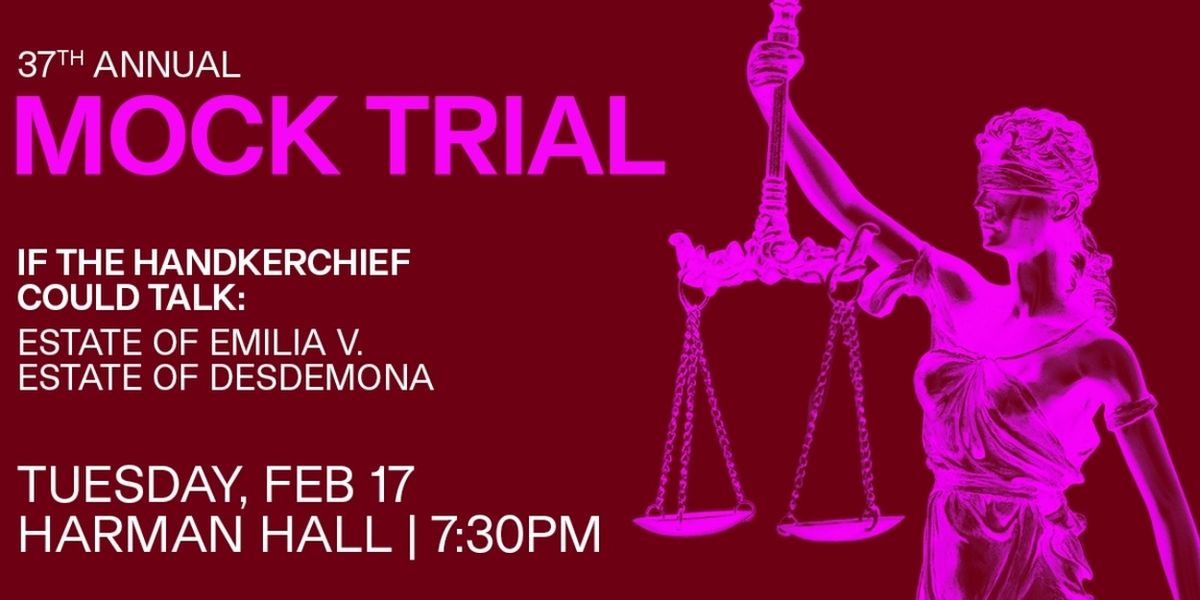 Shakespeare Theatre Company to Host 37th Annual Mock Trial Centered on OTHELLO