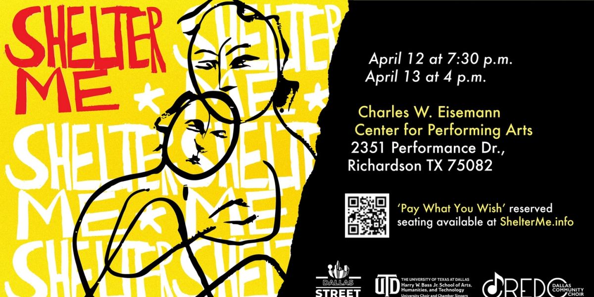 World Premiere of SHELTER ME: AN ORIGINAL ROCK ORATORIO at Charles W. Eisemann Center