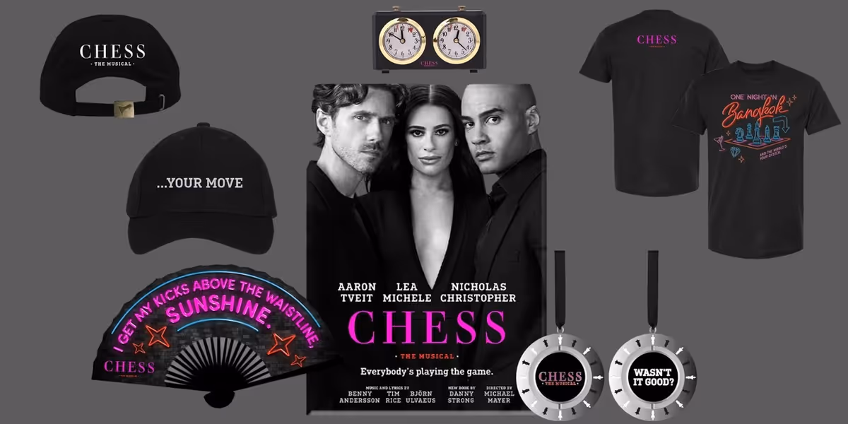 Shop CHESS Merch in BroadwayWorld's Theater Shop