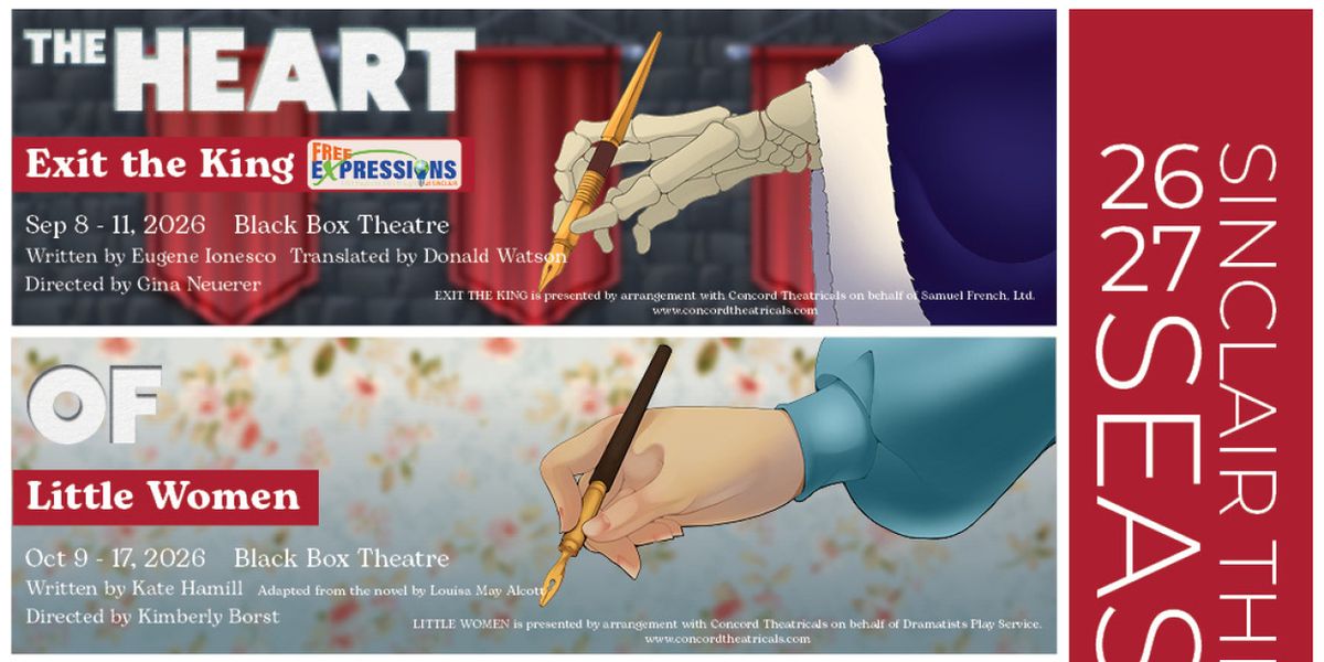 EXIT THE KING, LITTLE WOMEN and More to be Presented at Sinclair Theatre This Fall