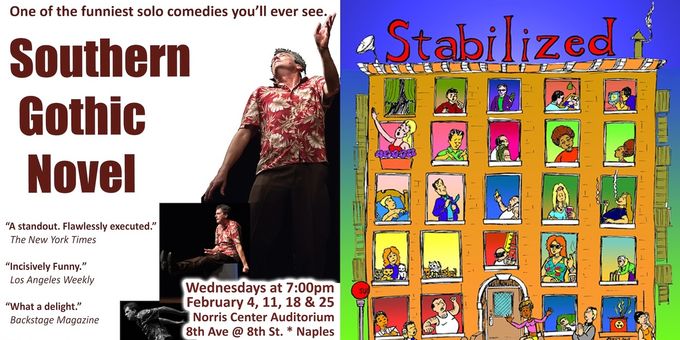 Solo Comedies SOUTHERN GOTHIC NOVEL and STABILIZED NOT CONTROLLED to Play at Nor Photos