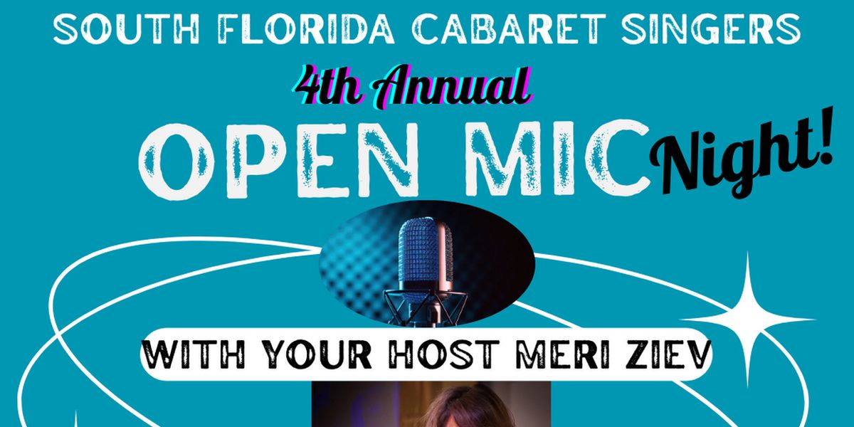 South Florida Cabaret Singers Will Sing in the New Year With 4th Annual Open Mic Night