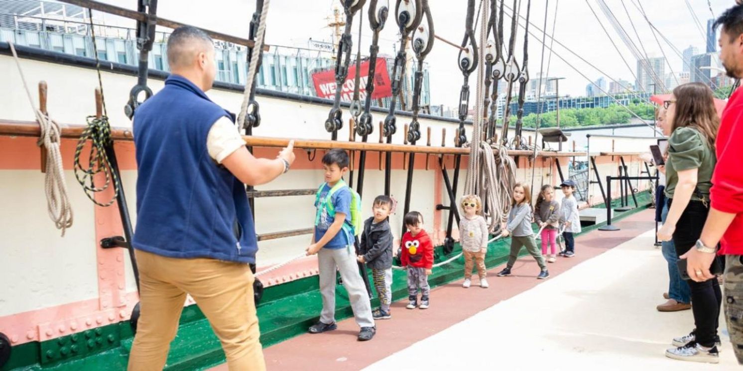 South Street Seaport Museum to Present Free Interactive Sail Raising Tours For Kids  Image