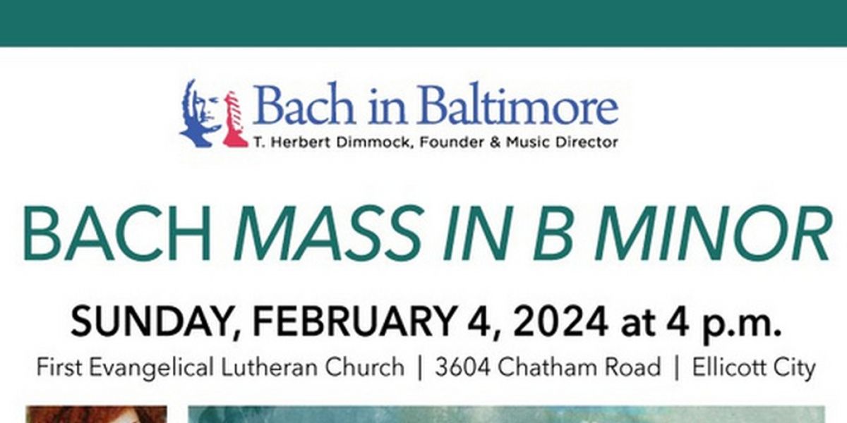 Special Offer: BACH IN BALTIMORE at First Evangelical Lutheran Church