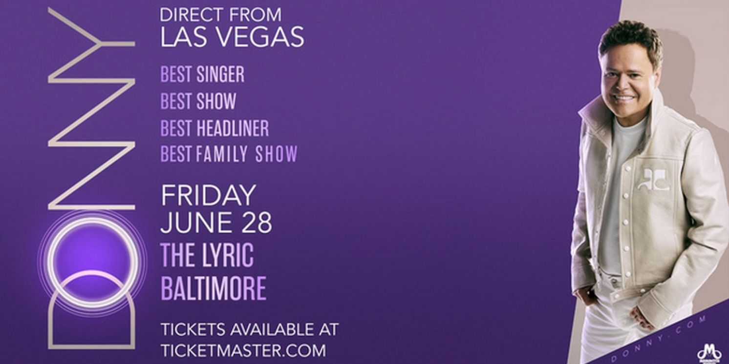 Spotlight: DONNY OSMOND at The Lyric  Image