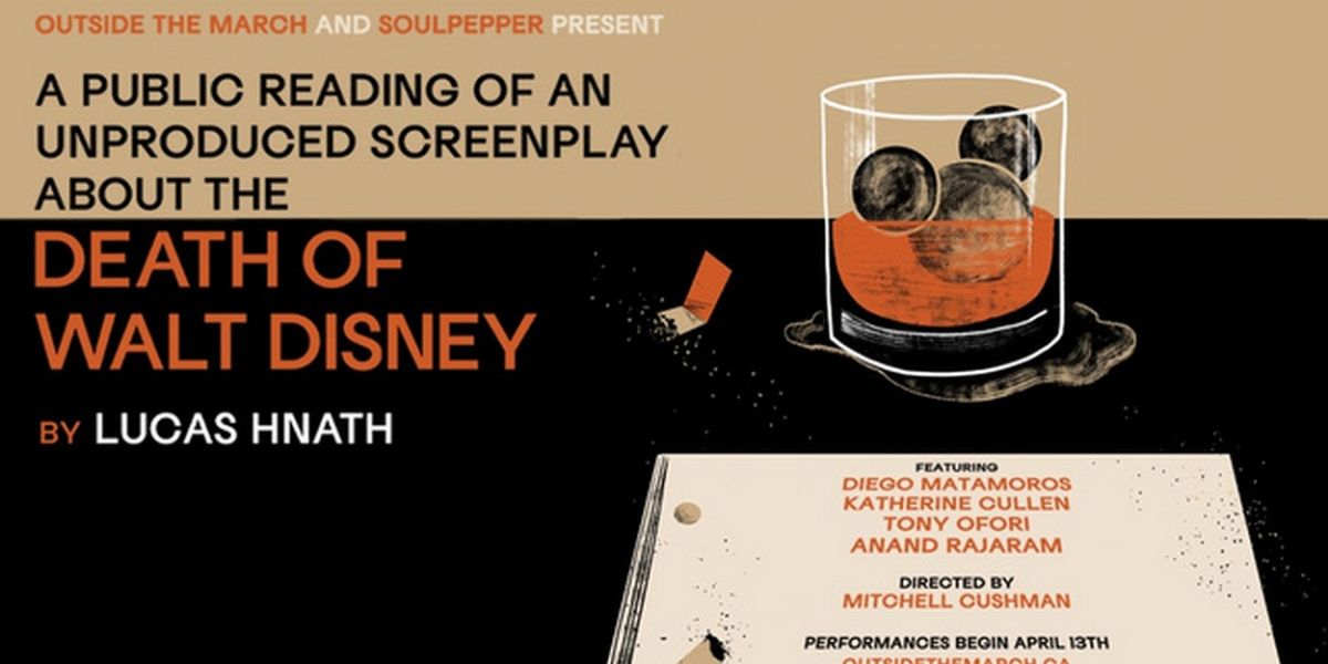 Spotlight: UNPRODUCED SCREENPLAY ABOUT THE DEATH OF WALT DISNEY at Young Centre for the Performing Arts