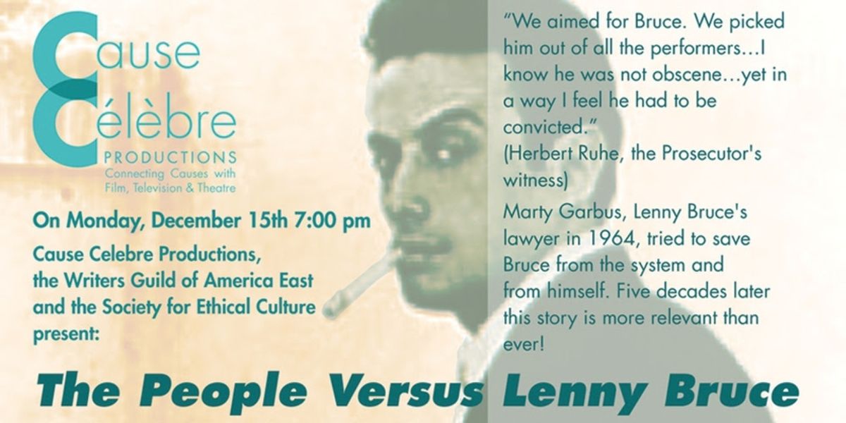Stephen Dexter, Timothy Doyle and More to Star in THE PEOPLE VERSUS LENNY BRUCE Staged Reading