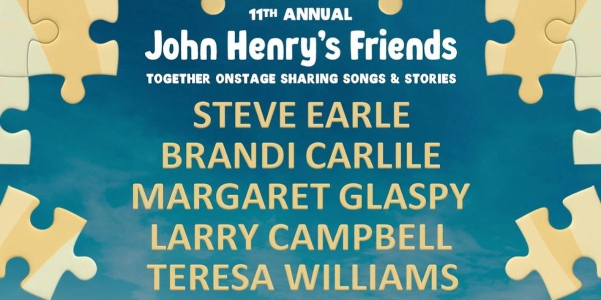 Steve Earle to Present 11th Annual John Henry's Friends Benefit Concert