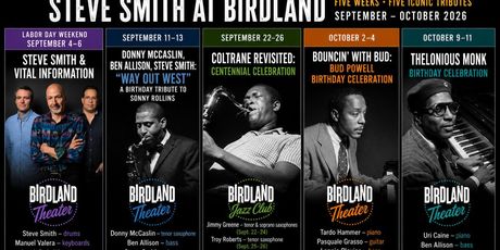 Steve Smith to Lead Five-Week Residency at Birdland NYC Photo