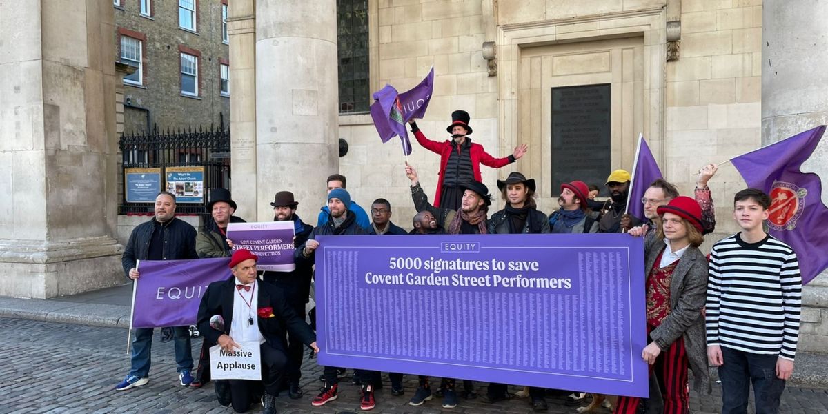 Street Performers March on Westminster City Hall to Demand End of Licensing in Covent Garden